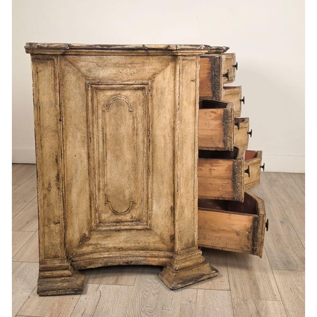 Danish Baroque Painted Chest of Drawers, Circa 1750 For Sale - Image 4 of 11