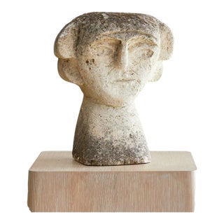 Vintage French Stone Figural Sculpture No. 11 For Sale