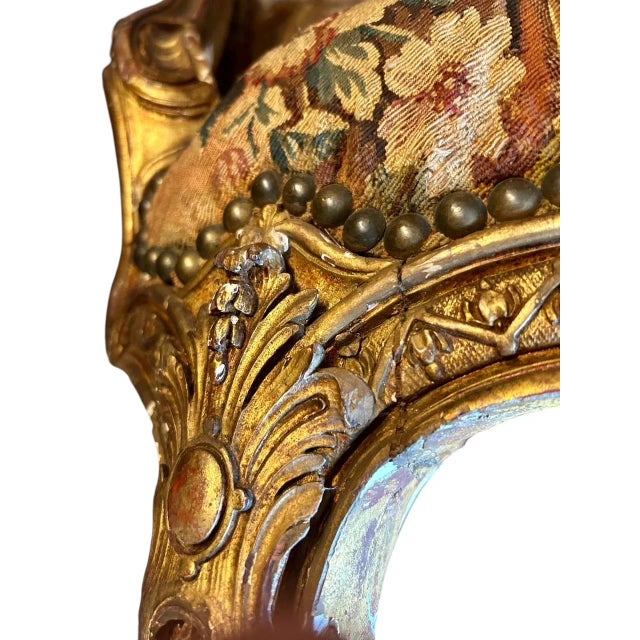 Louis XV Style Giltwood Fauteuil, in the Manner of Jean-Baptiste Tilliard, 19th Century For Sale - Image 11 of 15