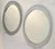 Mid-Century Modern 1980 Pair Decorative Oval Fluted Silver Sunburst Wall Mirrors Mid-Century Modern For Sale - Image 3 of 13