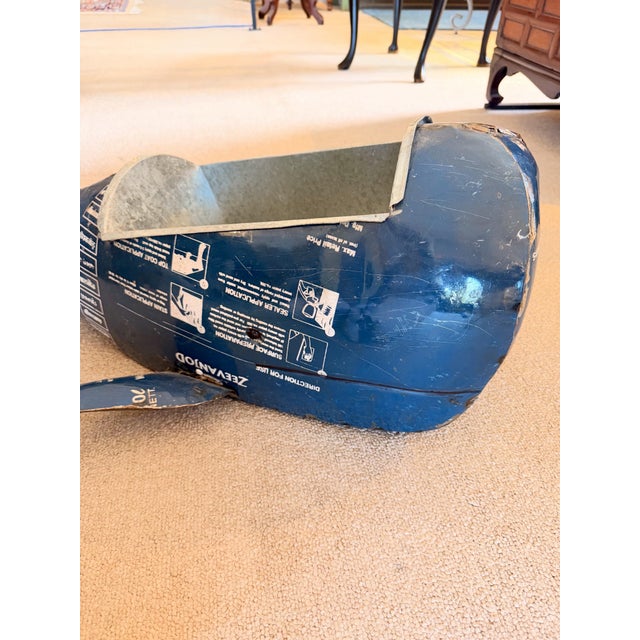 Vintage Artist Made Upcycled Metal Whale Drink Cooler/Ice Bucket For Sale In Philadelphia - Image 6 of 8