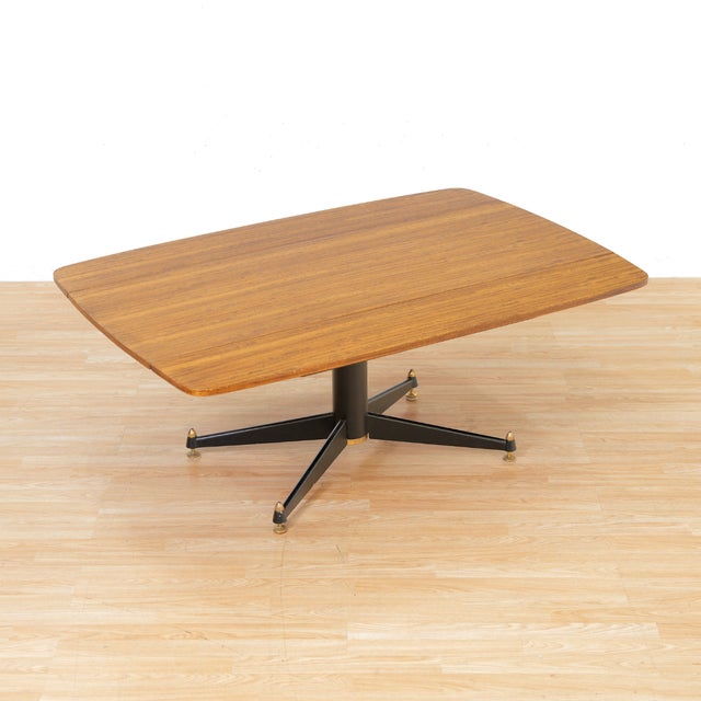 1950s Elevator Coffee Drop Leaf Dining Table by E Gomme For Sale In Los Angeles - Image 6 of 12
