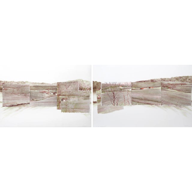 Early Spring by Enid Mark Lithographs - Pair For Sale