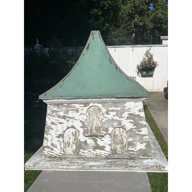 Monumental Antique Dovecote Cupola With Patina'd Copper Roof For Sale - Image 11 of 18