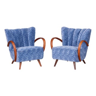 Czech Art Deco Armchairs by J. Halabala for Up Závody, 1930s, Set of 2 For Sale