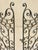 Green Antique Spanish Renaissance Scrolling Wrought Iron 57 X 45 Garden Entry Gate Set For Sale - Image 8 of 18