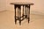 Wood 19th Century Carved Oak Gate-Leg From England For Sale - Image 7 of 10