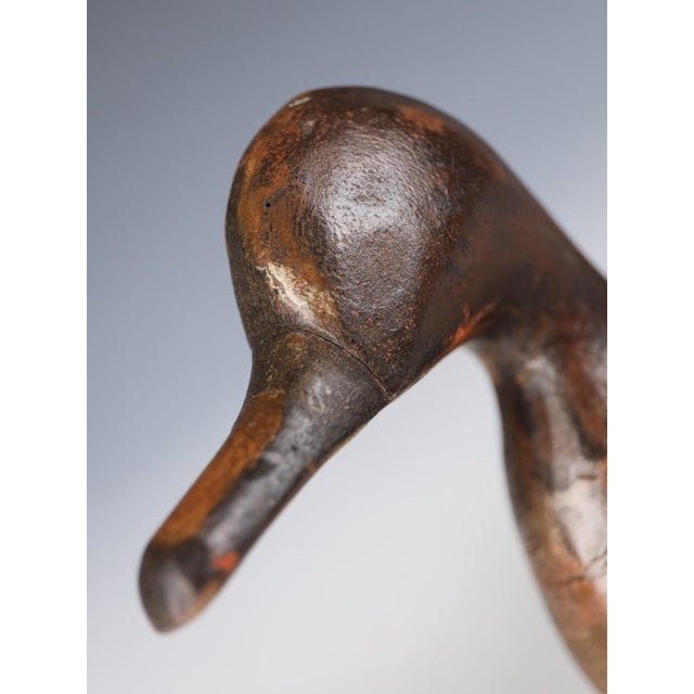 Early Hand-Carved Wooden Duck Decoy, Early 20th Century For Sale - Image 12 of 18