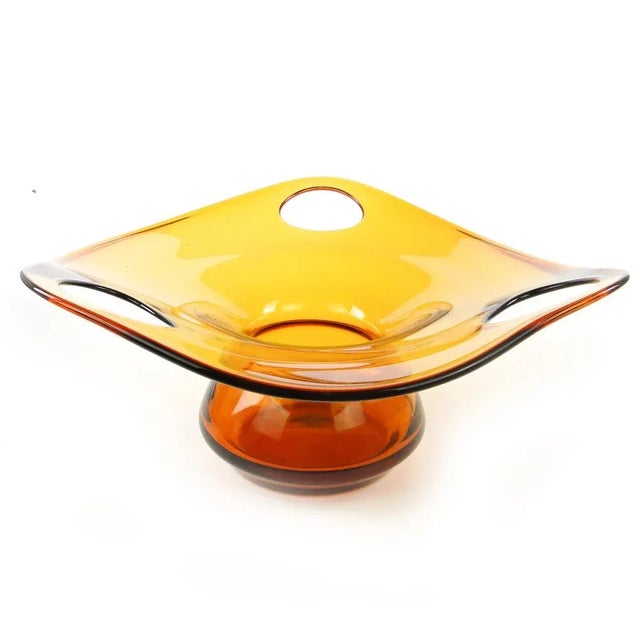 Postmodern Bowl by Maria Słaboń for Krosno Glassworks, Poland, 1970s For Sale - Image 11 of 11