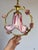 Glass ⁠1970s Vintage Italian Pink Murano Ruffled Glass and Ceramic Rose Chandelier⁠ For Sale - Image 7 of 17