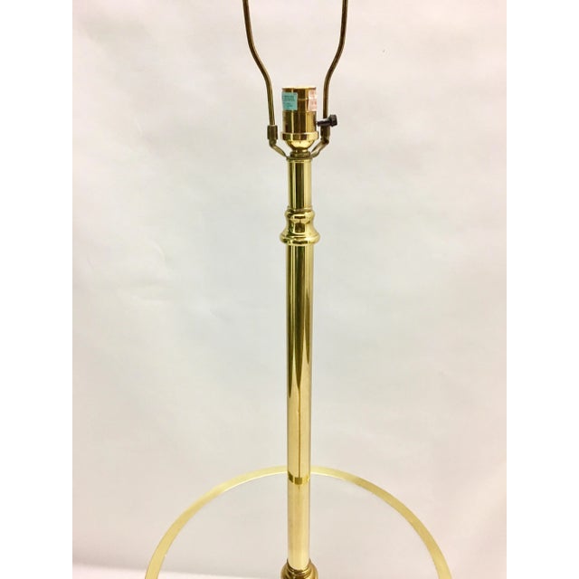 Vintage Brass Floor Lamp With Table Chairish