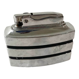 Vintage Ronson Spartan Stainless Steel Table Lighter For Sale