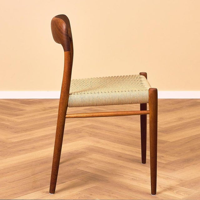 1950s Danish Dining Chairs in Teak by Niels Otto Møller for J.L. Møllers, 1950, Set of 8 For Sale - Image 5 of 18