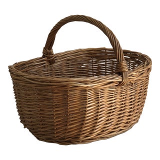 Large European Market Basket For Sale