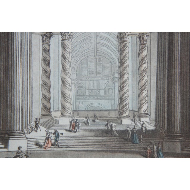 Antique Jean Francois Janinet (1752-1814) Royal Hotel & Church Etchings - A Pair For Sale - Image 11 of 13