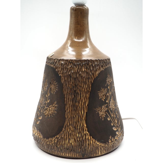 Swedish Ceramic Lamp by Jan Axel Jönson for Röinge Keramik, 1970s For Sale - Image 4 of 15