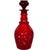 Wine 1880 Antique Austrian Bohemian Red Cut Glass Wine Liquor Decanters & Stoppers- Set of 2 For Sale - Image 8 of 12