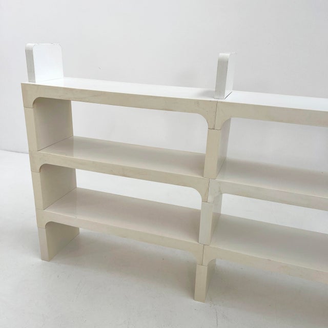 White Modular Shelf by Olaf Von Bohr for Kartell, 1970s For Sale - Image 13 of 15