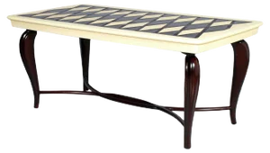 Art Deco French Mahogany Dining Table in the Style of Jules Leleu, 1920s