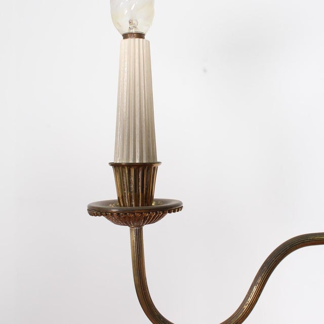 Metal Mid-Century Brass Floor Lamp, 1950s For Sale - Image 7 of 18
