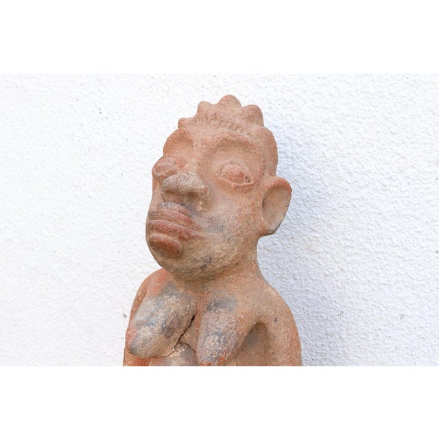 Antique Terracotta Nok Female Fertility Figure For Sale - Image 4 of 8