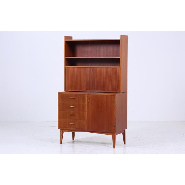 Mid-Century Shelf Cabinet with Drawers in Wood, 1960s For Sale - Image 4 of 10