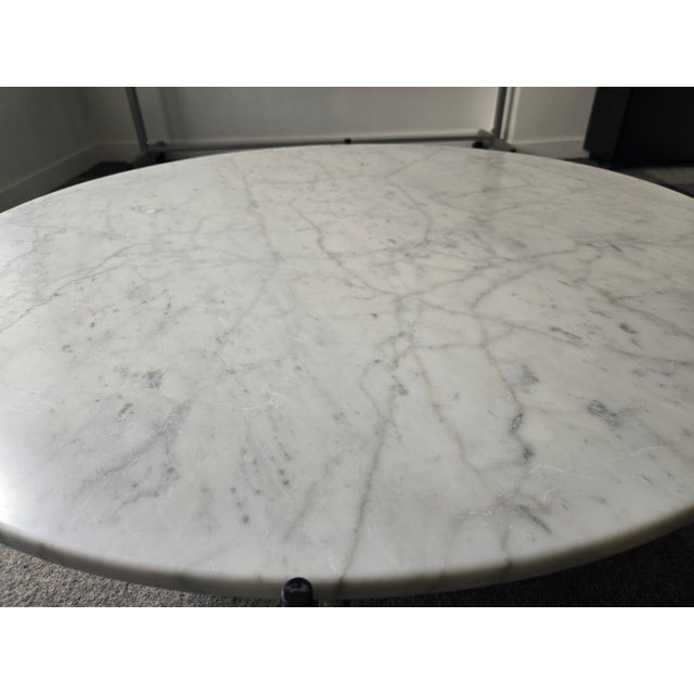 Gubi Ts 41-in Round Coffee Table With White Marble Top For Sale - Image 4 of 7