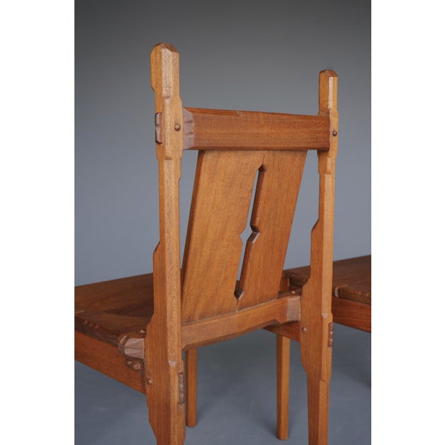 Dutch Traditionalist Amsterdam School Side Chairs by Alexander Kropholler, 1930s, Set of 2 For Sale - Image 11 of 18