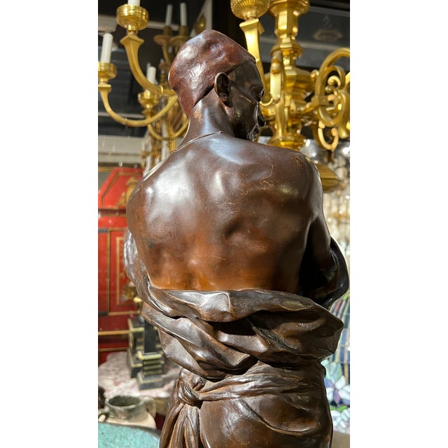 Georges-Charles Coudray Large Orientalist Egyptian Female Bronze Sculpture For Sale - Image 16 of 18