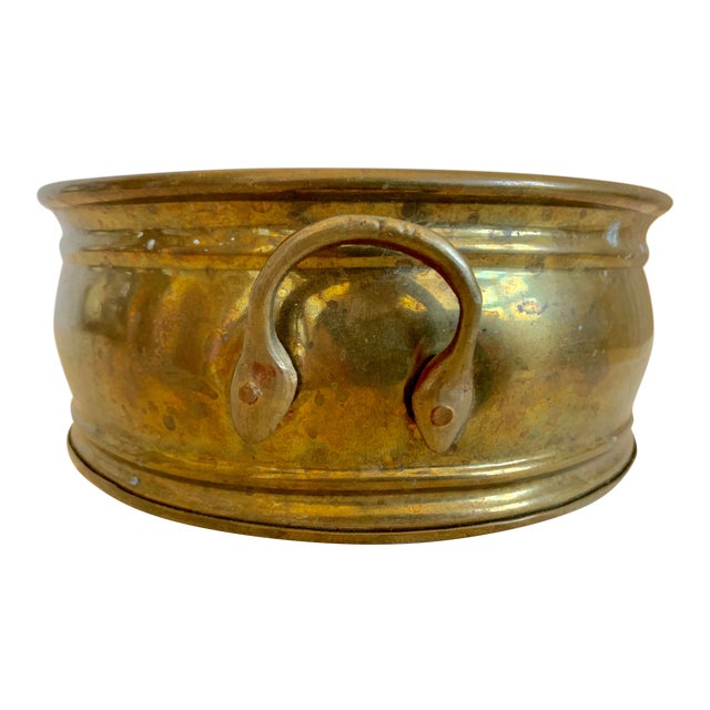 Antique Brass Bowl With Handles Chairish