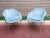 Set of Blue Upholstery and Chrome Armchairs, 1970s For Sale - Image 10 of 10