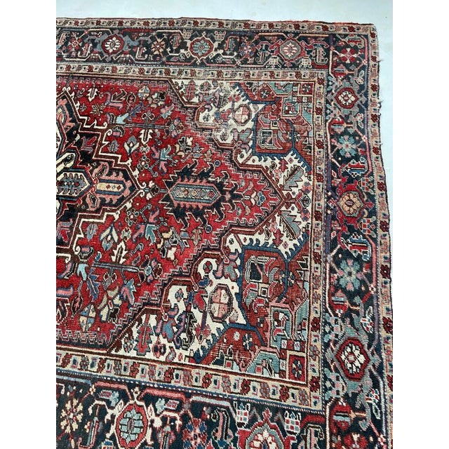 1930's Pocket Natural Hand-Spun Wool Rug 6.7 x 9.1 For Sale - Image 10 of 13