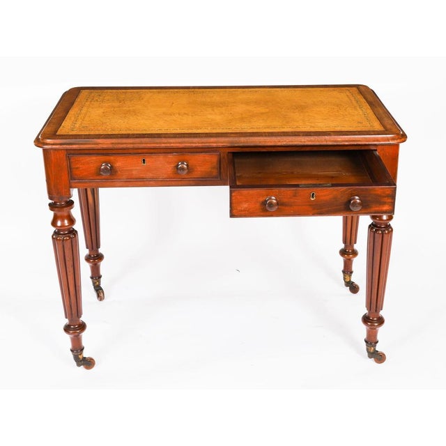 Antique Victorian Partners Desk, 1800s For Sale - Image 10 of 18