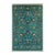 Turquoise Sultani Persian Style Floral Area Rug - 4' X 6' For Sale