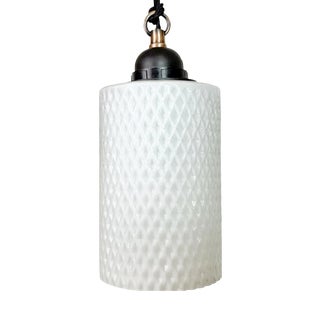 Vintage Glass Ceiling Light, 1970s For Sale