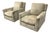 Natuzzi Editions Inside C245 Fabric Swivel Chairs, Pair For Sale