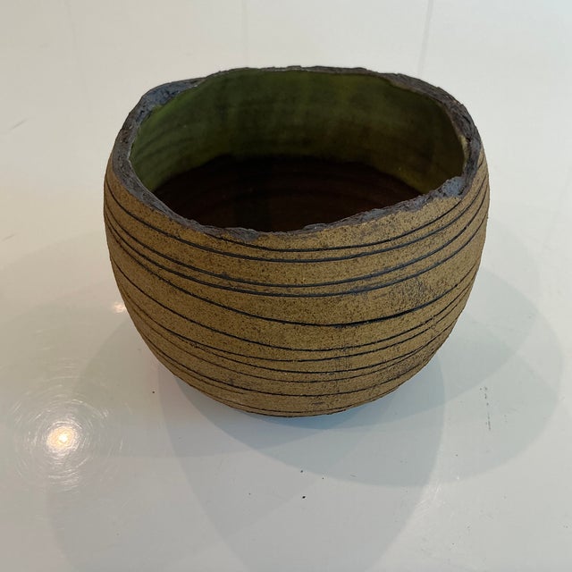 Famed LA artist Titia Estes, created a series of planters for an LA restaurant in 2015. Showcasing beautiful yellow ocher...