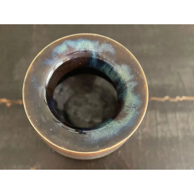 Postmodern Double-Walled Ceramic Vase by Walther Zander for Walther Zander, 1970s For Sale - Image 3 of 18