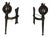 Medieval Wrought Iron Wall Sconces by Reboulet, 1950s, Set of 2 For Sale