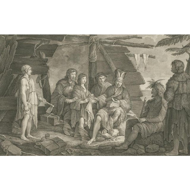 After Gaspard Duché de Vancy, La Pérouse Alaska Tlingit Costume, 1797, Engraving For Sale - Image 4 of 9