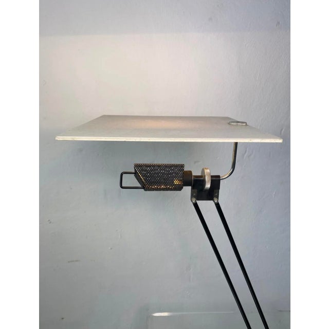 Metal French Industrial Postmodern Lamp by Sacha Ketoff for Aluminor, 1980s For Sale - Image 7 of 8