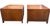 Vintage Asian Modern Walnut Storage End Tables With Brass Hardware – Pair For Sale - Image 4 of 8