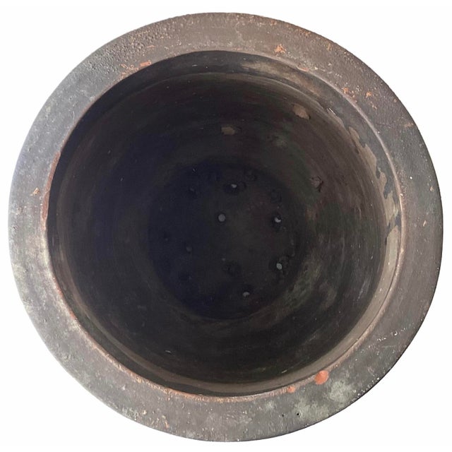 Chinese Antique Chinese 19th C. Ryukyu Kingdom Tsuboya Urn, 21" Tall, 18.2 LBS For Sale - Image 3 of 12