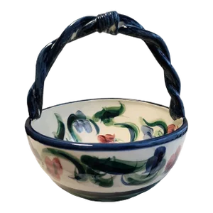 1996 Fitzpatrick Pottery Fruit Basket