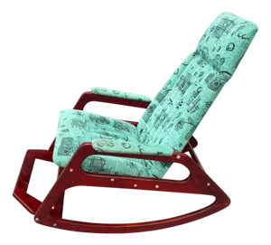 Wooden Rocking Chair from Uluv, Czechoslovakia, 1970s