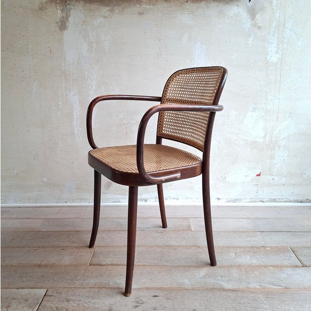 No. 811 Prague Chairs by Josef Hoffmann for Ligna, 1970s, Set of 4 For Sale - Image 3 of 11