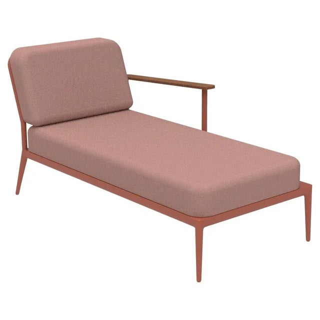 Nature Salmon Left Chaise Lounge by Mowee For Sale - Image 6 of 6