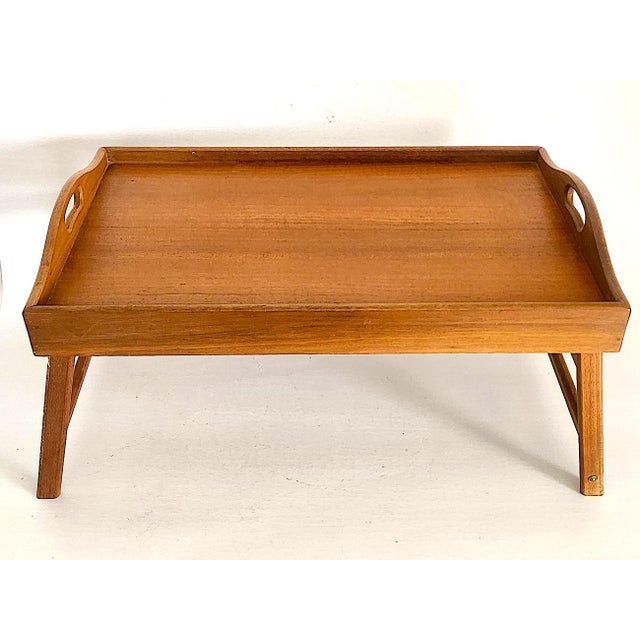 1970s Teak Wood Folding Bed/Lap Tray For Sale - Image 12 of 12