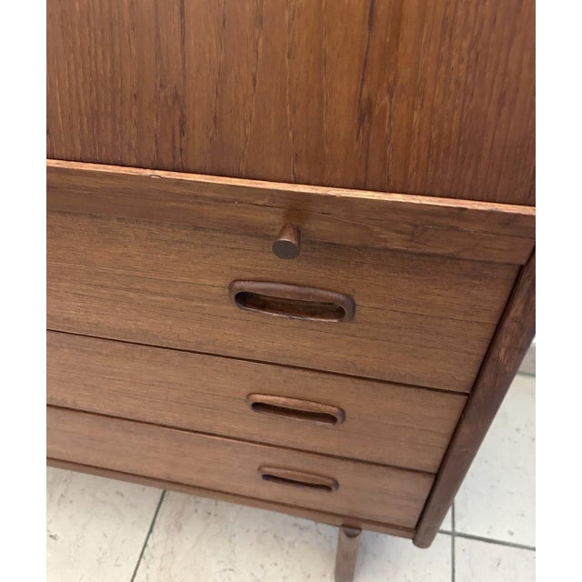 Vintage Secretaire in Teak from Bernhard Pedersen & Søn For Sale - Image 10 of 18