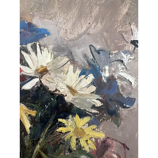 Benjamin II Vautier, Parchemin rouge, 1956, Oil on Cardboard, Framed For Sale - Image 7 of 11